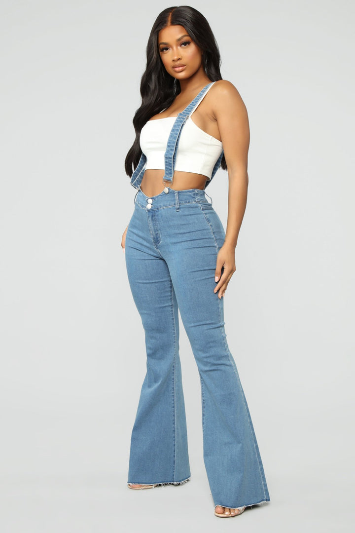 Dame Flared Jeans med høj talje Stilla