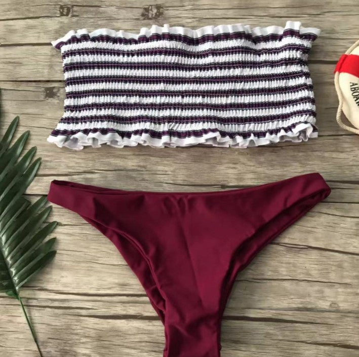 Dame Bandeau-Bikini-sæt Stilla