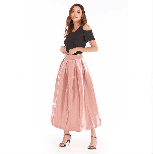 Dame Høj Talje Fald Maxi Skirt Stilla