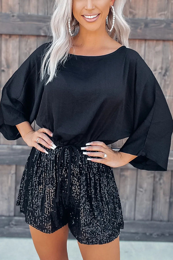 Stilla | Glitz Og Glam Satin Drape Romper