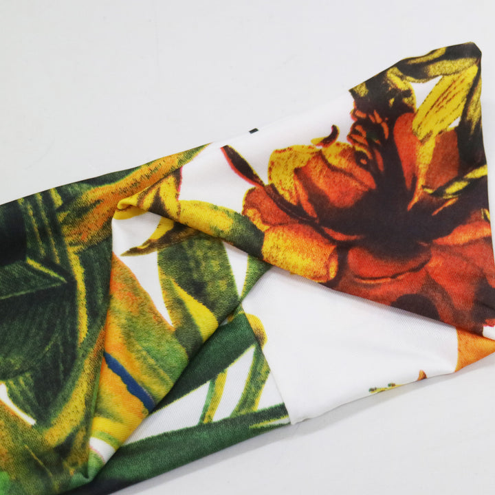 Dame Sporty Hårstrikker med blomsterdesign Stilla