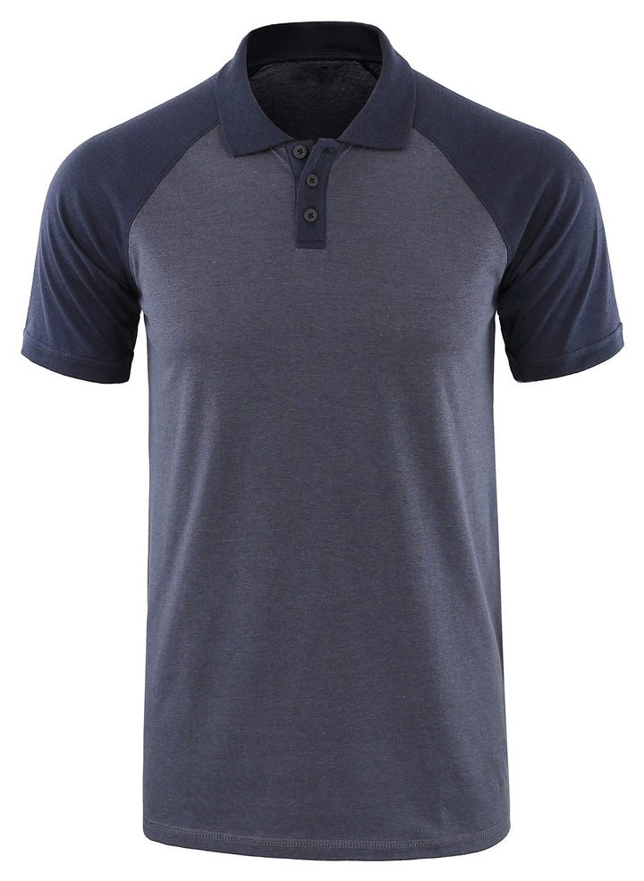 Herrer polo shirt med afslappet raglan-design og åndbart materiale Stilla