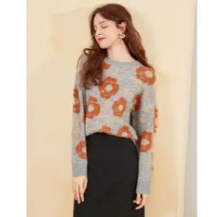 Stilla | Floral Flower Sweater