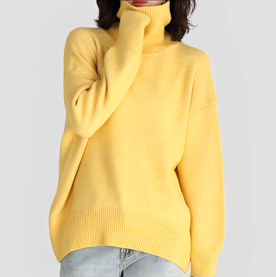 Stilla | Enkel, Oversized Rullekravesweater til Damer