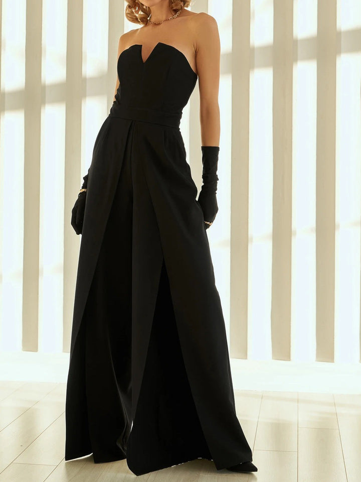 Stilla | Kvinders Onepiece Tube Top Ærmeløs Slids Onepiece