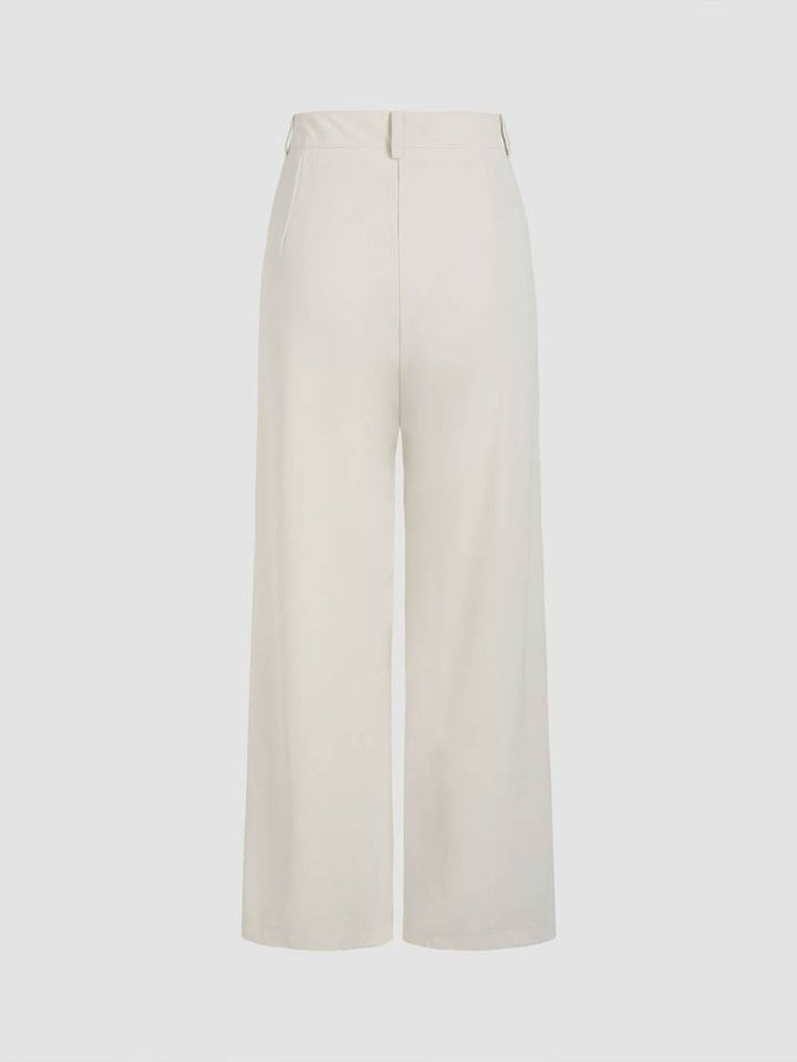 Stilla | Elegante Brede Draperede Bukser