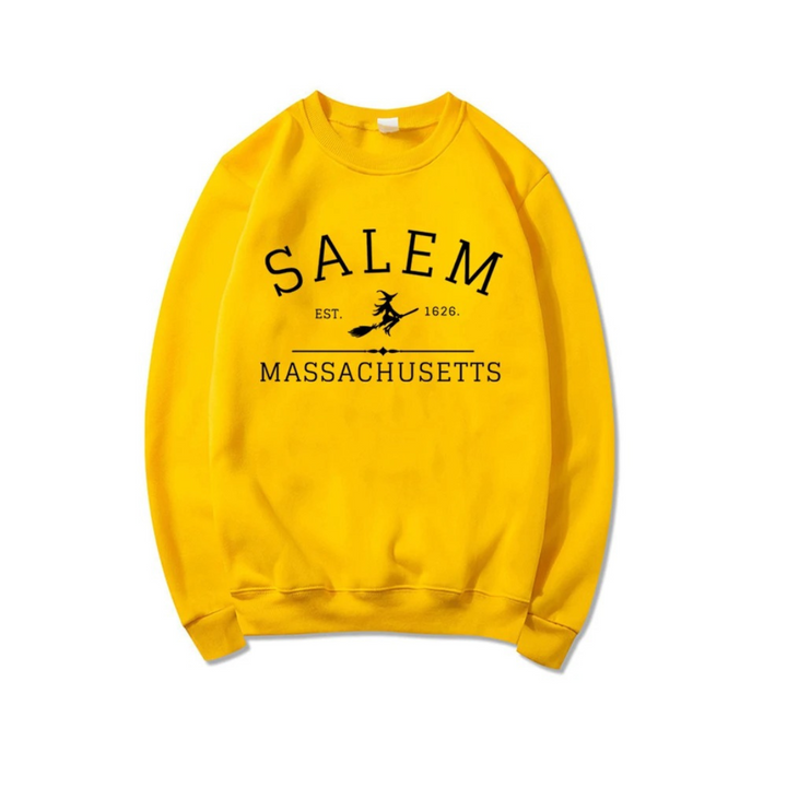 Stilla | Lækkert Sweatshirt Med Et Design Fra Salem Massachusetts