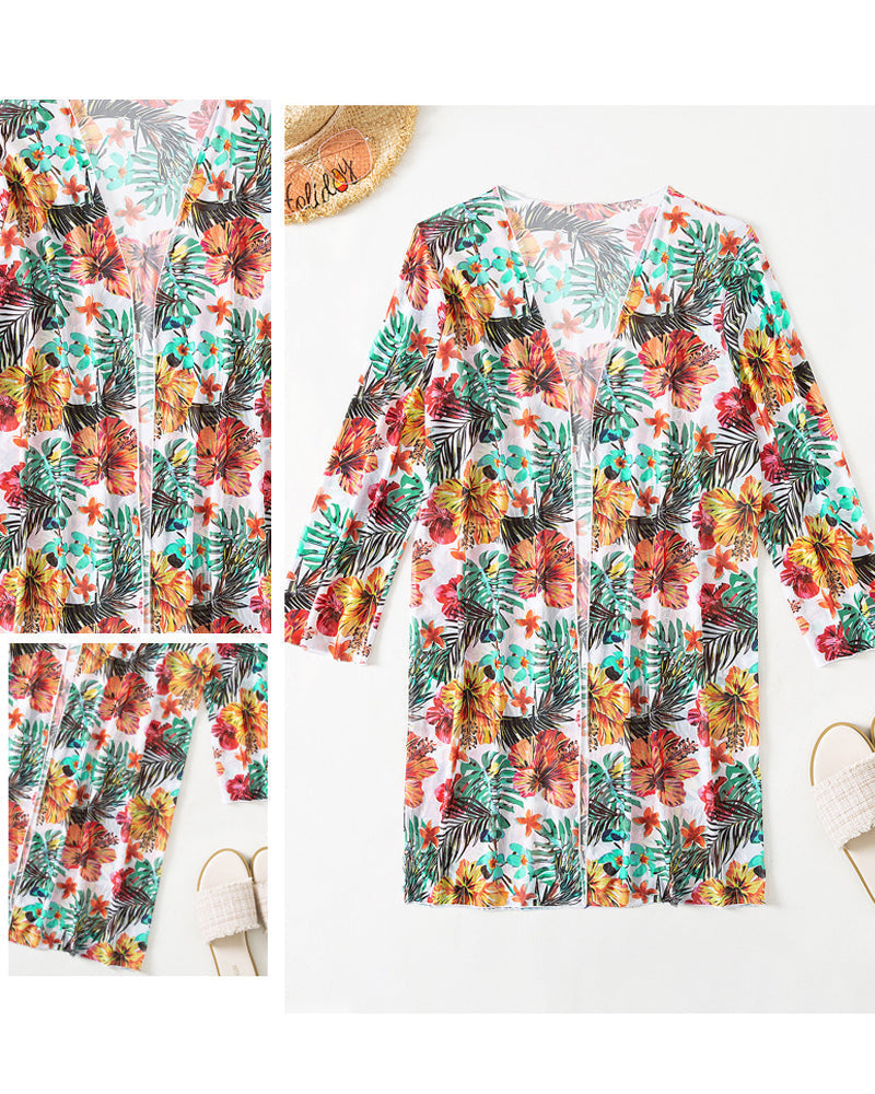 Stilla | Tre-delt Bikini-sæt med blomsterprint
