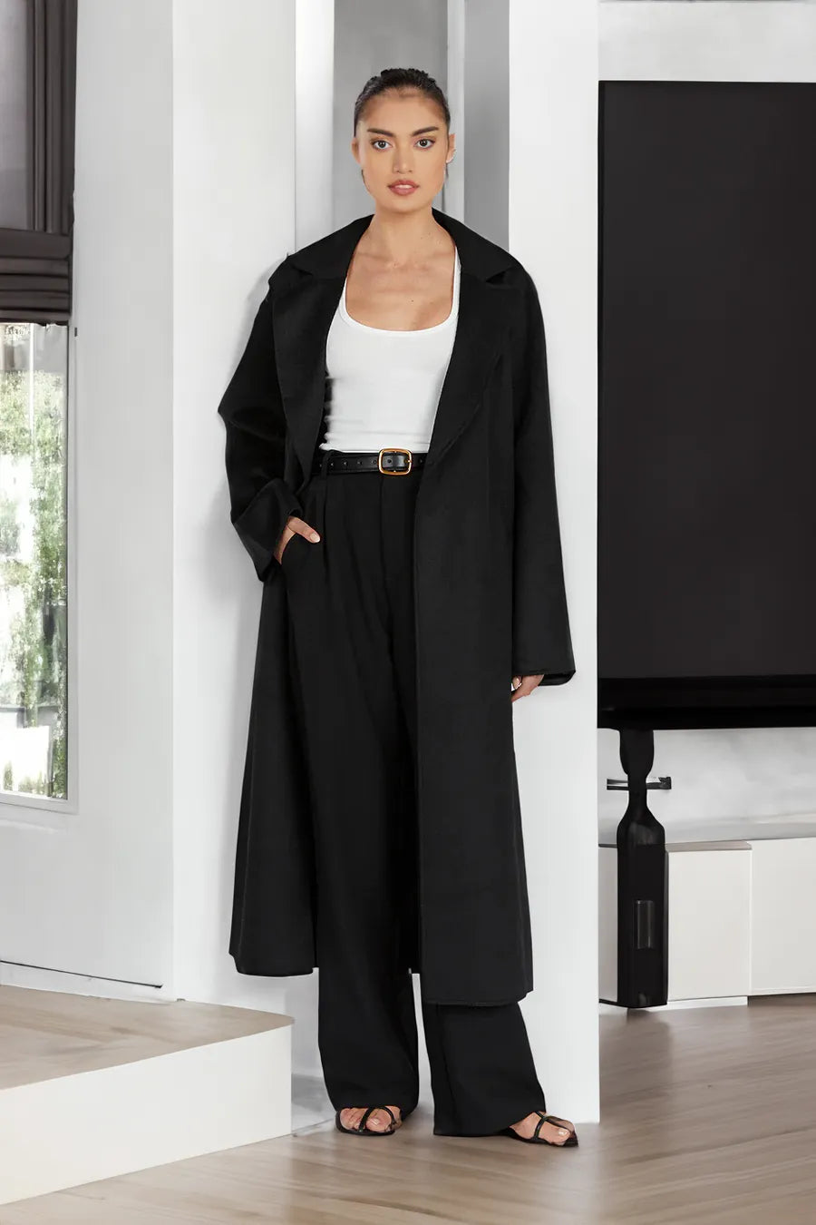 Stilla | Elegant, Lang Trenchcoat Til Damer I Overdimensioneret Stil