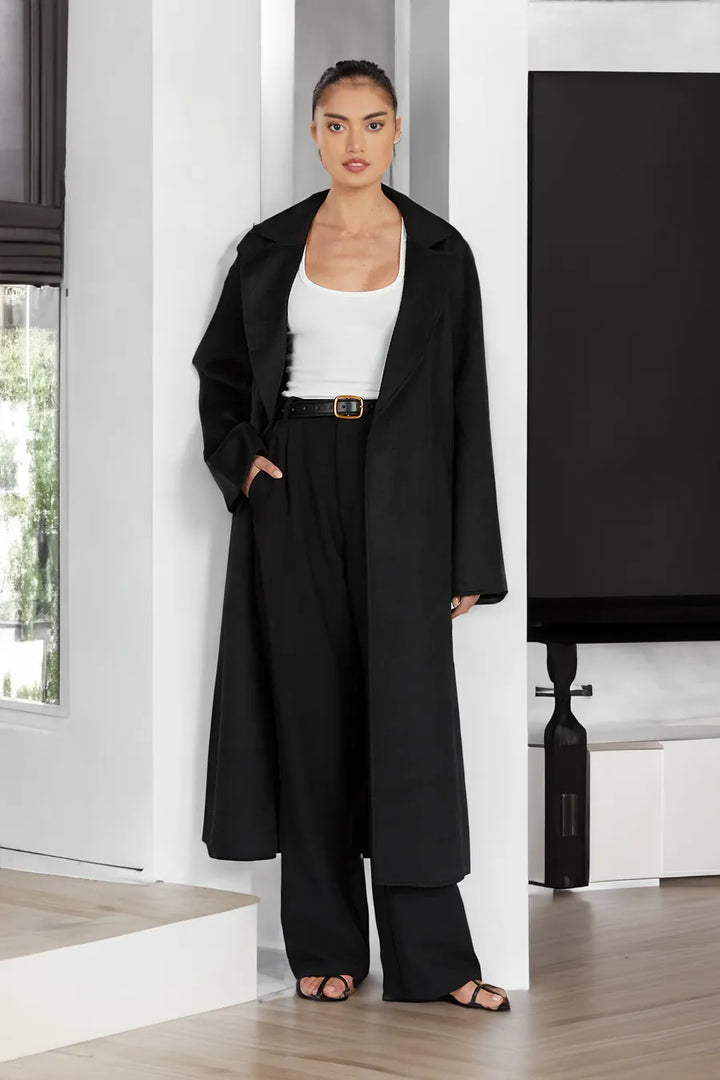 Stilla | Elegant, Lang Trenchcoat Til Damer I Overdimensioneret Stil