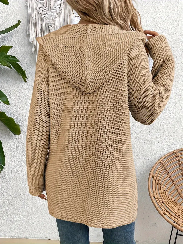 Stilla | Stilfuld Hættecardigan Med Moderne Udseende