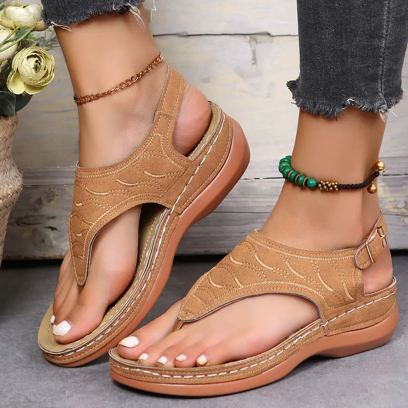 Stilla | Dame Sandaler På Kile Med Ankelrem
