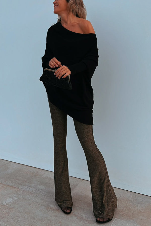 Stilla | Aldrig for Glam Metallic Stretch Flare Bukser
