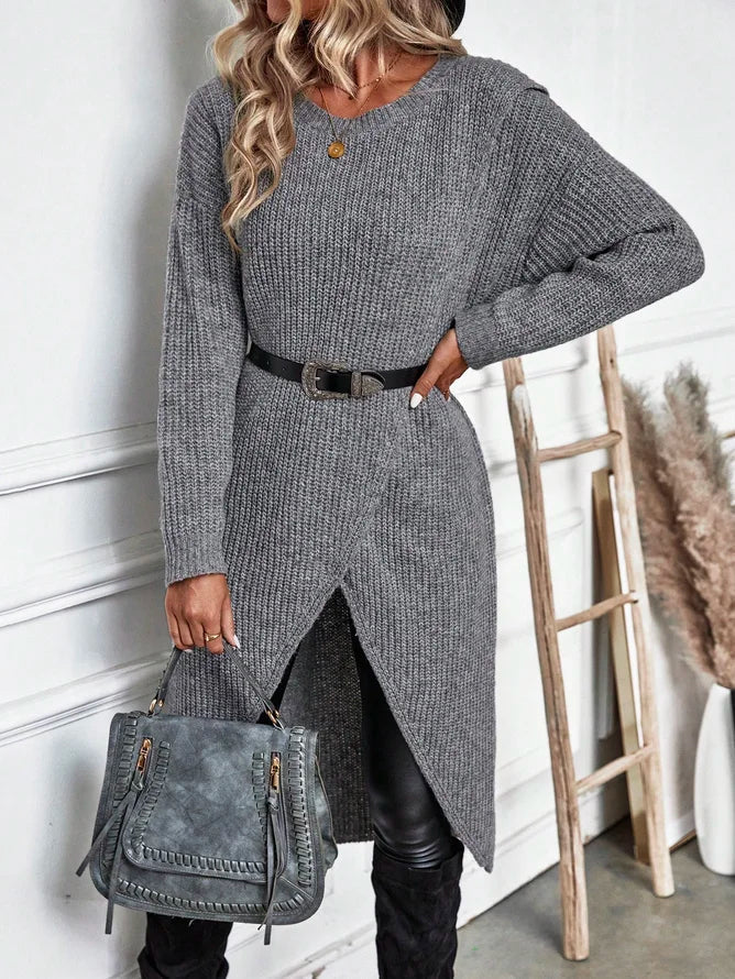 Stilla | Einfarbiger, Bequemer Pullover Mit Rundhalsausschnitt