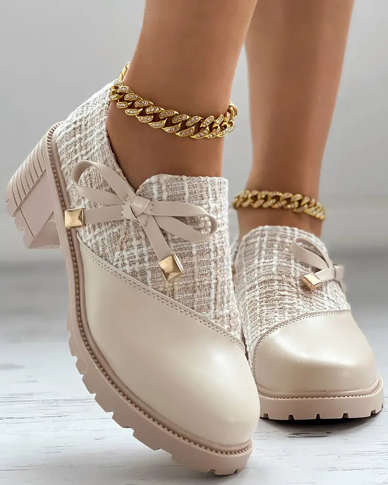 Stilla | Plain Toe Block Hæle