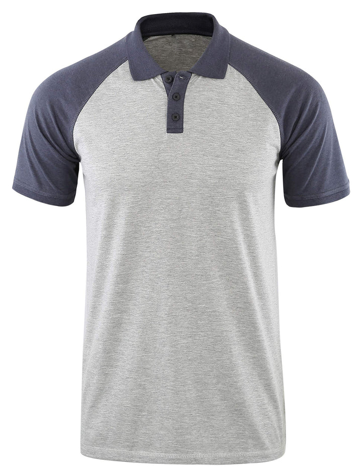Herrer polo shirt med afslappet raglan-design og åndbart materiale Stilla