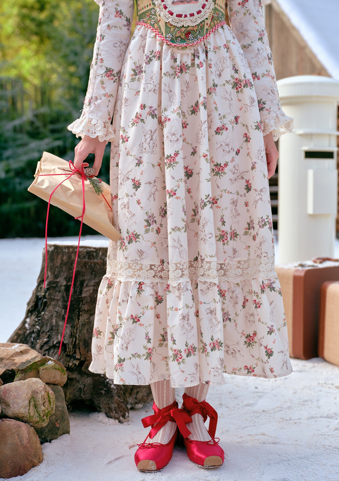 Stilla | Plus Ange Berry Cottage Kjole