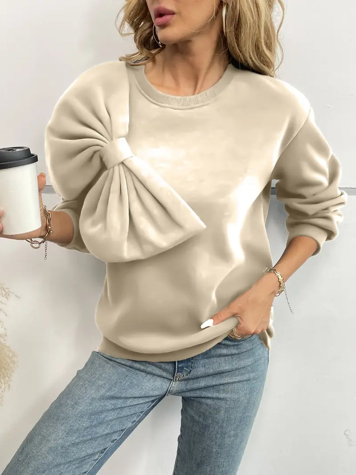 Stilla | Overdimensionerede bomulds sweater med knude