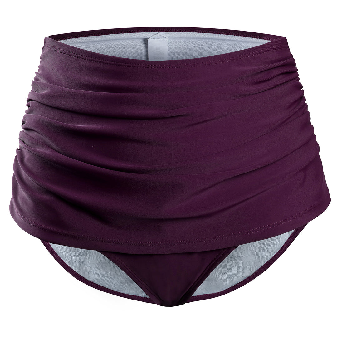 Dame Ruffle Shorts Badedragt med figurskabende design og høj talje Stilla