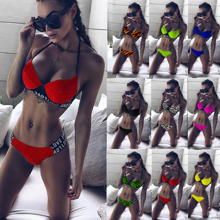 Dame bikini med sporty design og trendy logo-detaljer Stilla
