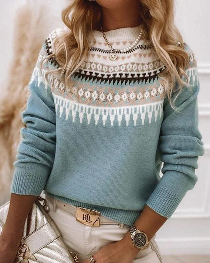 Stilla | Elegant dame sweater med unikt mønster