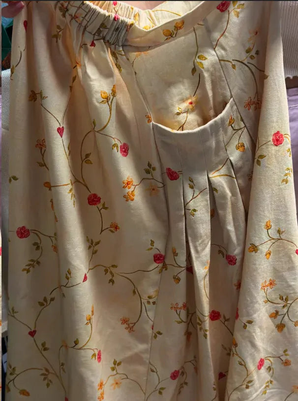 Stilla | Retro Damekjole Med Blomsterprint og Lommer