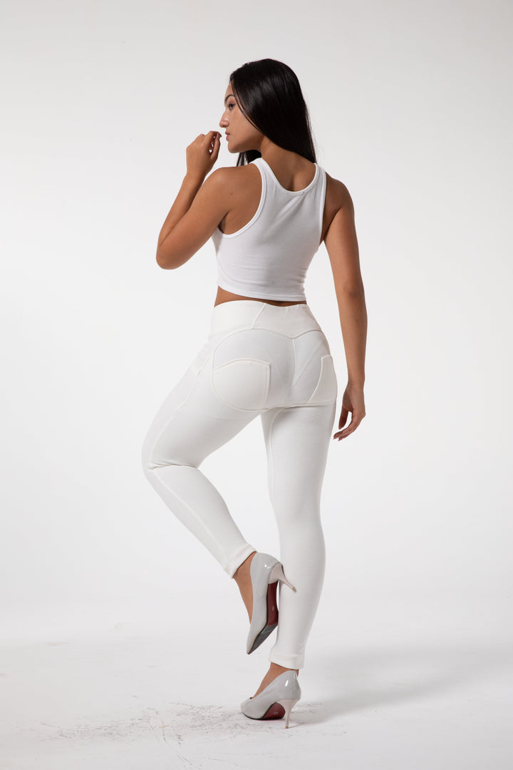 Stilla | Stramme Hvide Leggings Med Høj Talje