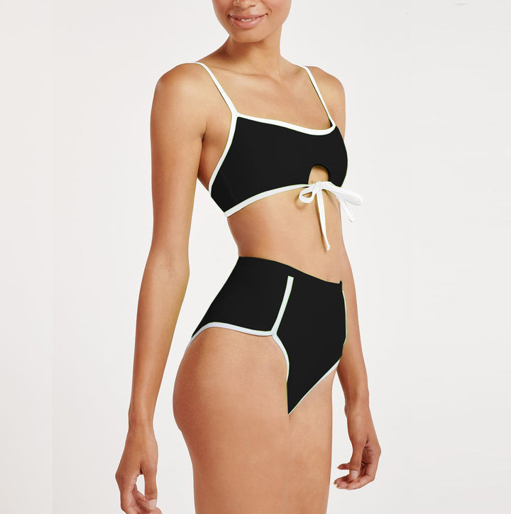 Dame Høj talje bikini med legende nøglering detalje Stilla