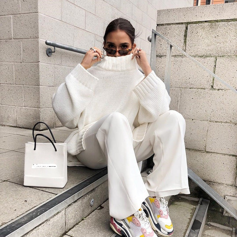 Stilla | Rullekrave sweater i overdimensioneret størrelse for maksimal komfort