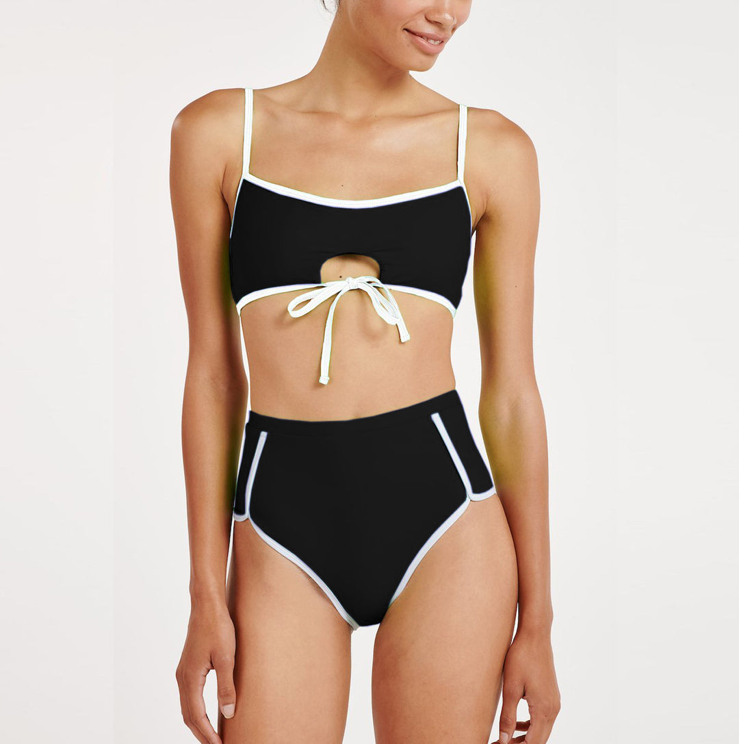 Dame Høj talje bikini med legende nøglering detalje Stilla