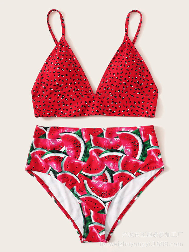 Dame Bikini-sæt med frugtagtig ananas-design Skovae
