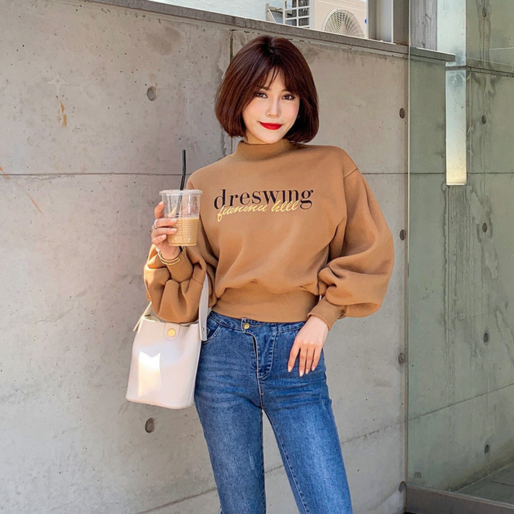 Kvinders fashionable sweatshirt med voluminøse ærmer Stilla