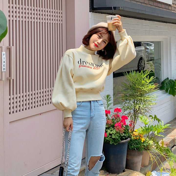 Kvinders fashionable sweatshirt med voluminøse ærmer Stilla