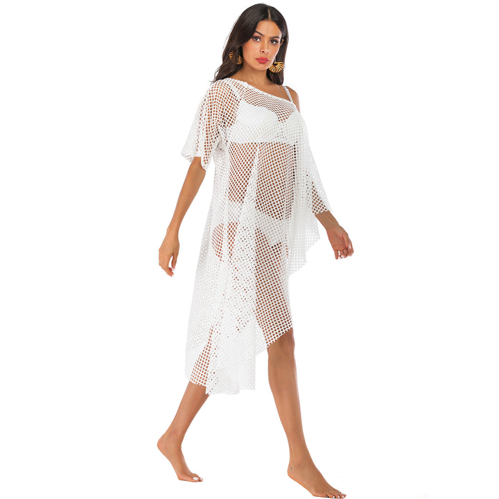 Dame Stilfuld Transparent Mesh Badeovertræk Kaftan Stilla