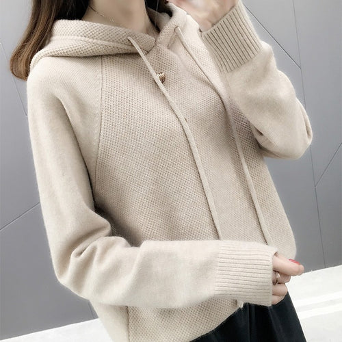 Kvinders casual hoodie sweater med snor Stilla