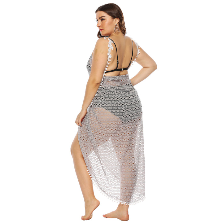 Femme Gennemsigtig Bohemian Spids Strand Vold Stilla