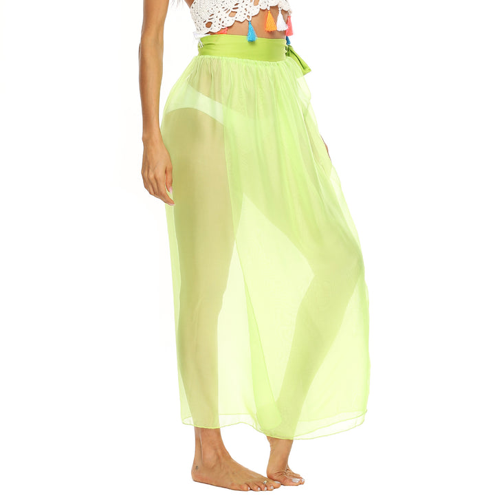 Dame Gennemsigtig Strandbukser med raffineret Bindebælte Stilla