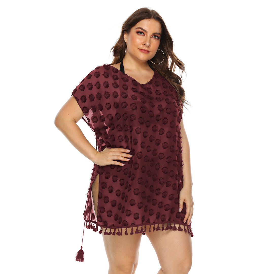 Dame Stilfuld Strand-Cover-Up Tunika Stilla
