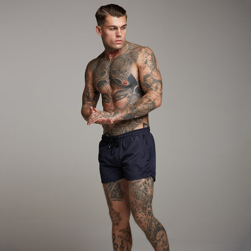 Herrer hurtigttørrende badetshorts med praktiske lynlås lommer Stilla