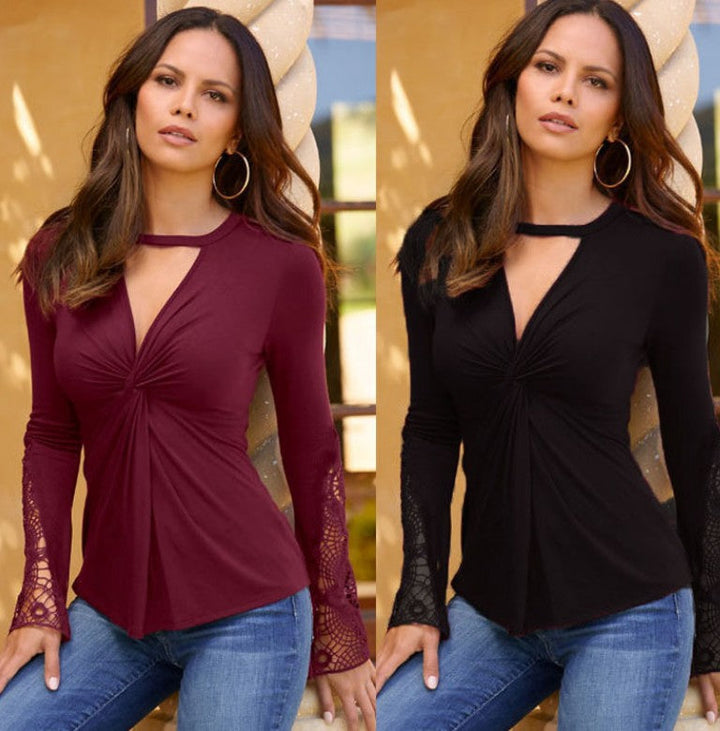 Stilla | Smuk Trendy Bluse Med Spids-u-cut