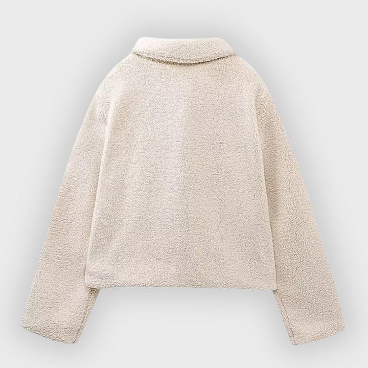 Stilla | Korte Fleece Toggle Patch Pocket Jakke