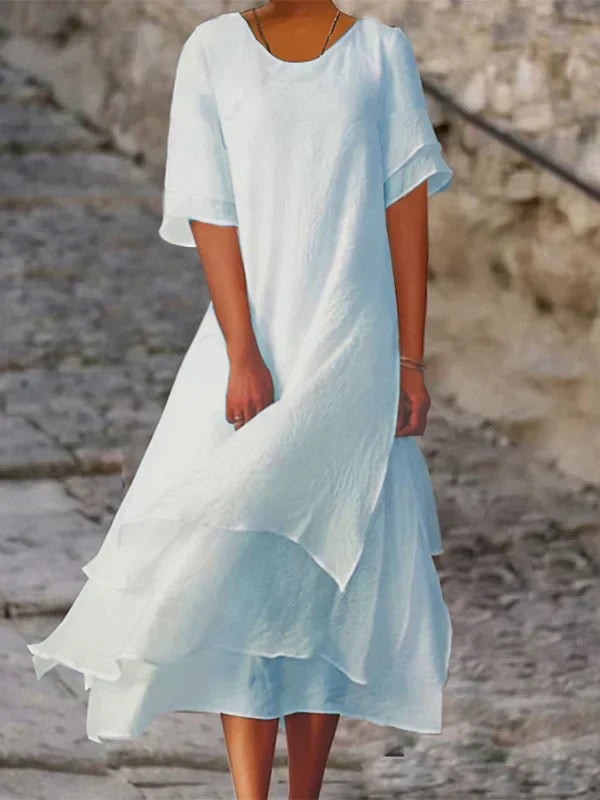Skovae | Chic Elegance Blockspaltkjole