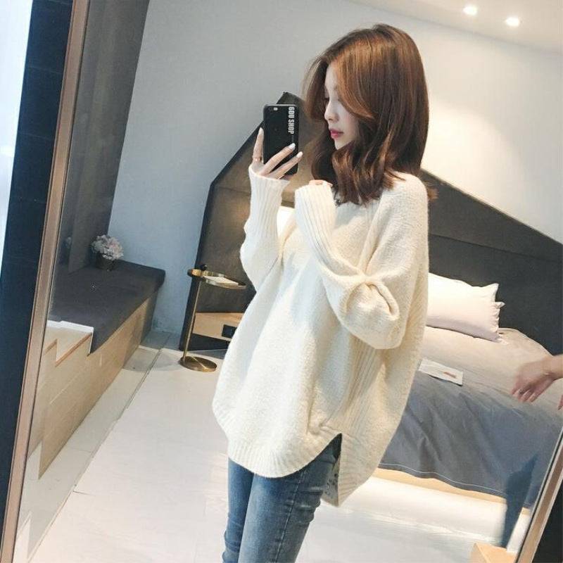 Femme Oversized Struktur Strikpullover Stilla