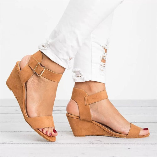 Dame Wedge-sandaler med elegant rem-design og komfortabelt fodseng Stilla