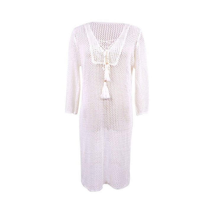 Dame elegant strandhætte med raffineret netdesign og frynset detaljer Stilla