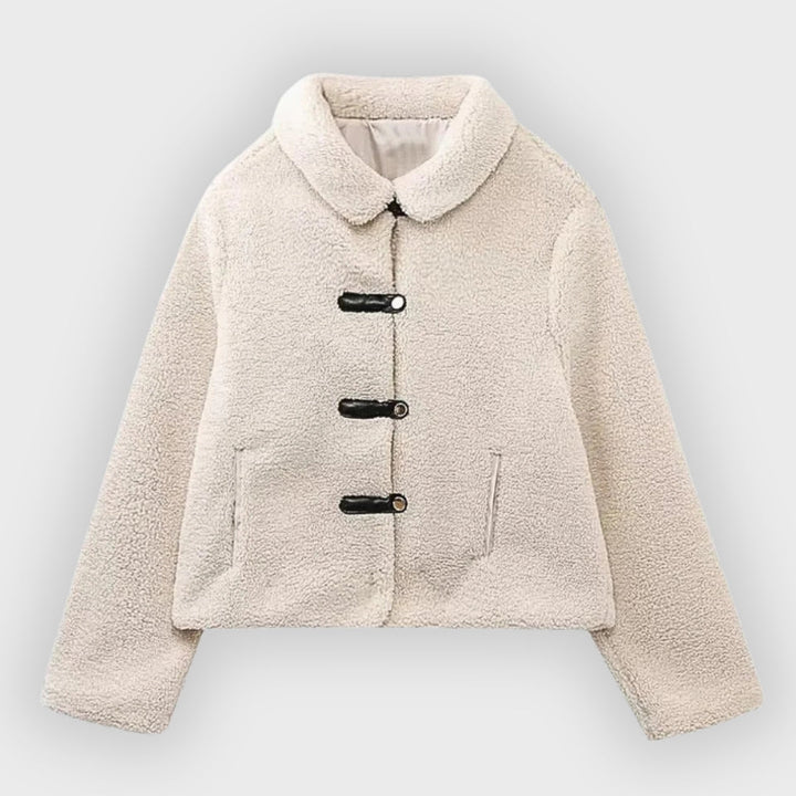 Stilla | Korte Fleece Toggle Patch Pocket Jakke