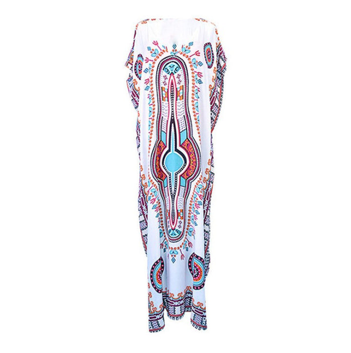 Dame Oversize Kaftan med livlige broderier Stilla