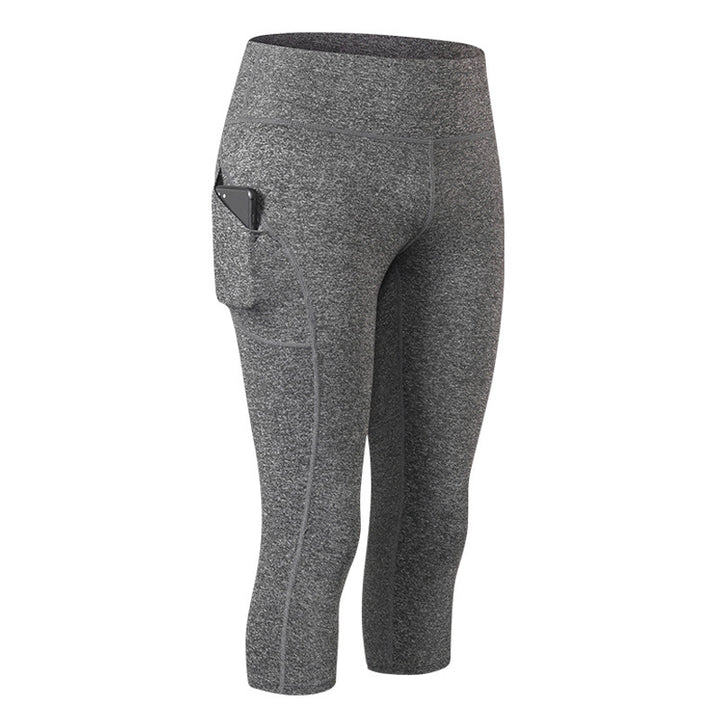 Dame Kvalitets Sport-Leggings med praktiske sidelommer og fleksibel talje Stilla