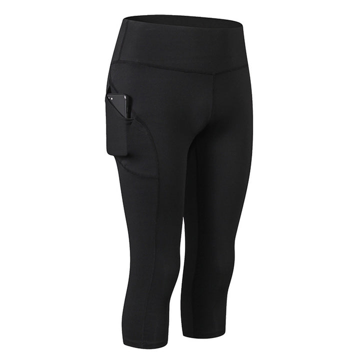 Dame Kvalitets Sport-Leggings med praktiske sidelommer og fleksibel talje Stilla