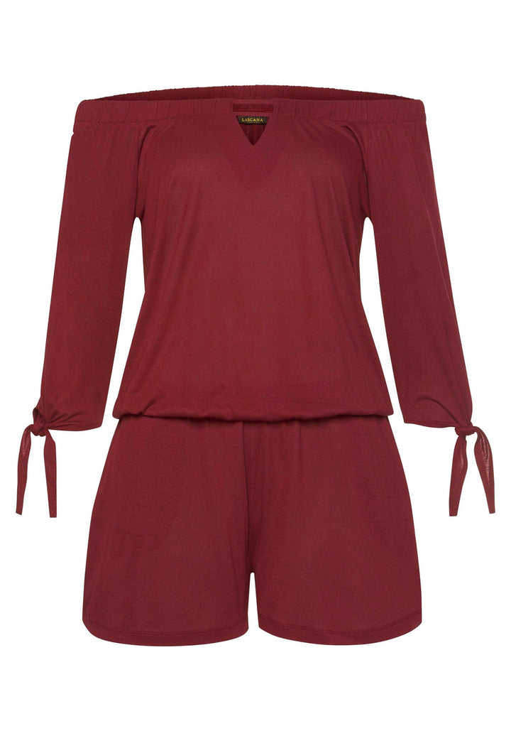Dame Off-Shoulder Fritids Overall Stilla